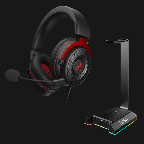 EKSA E900 Gaming Headset with noise Cancelling Feature Red