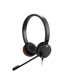 Jabra Evolve 30 MS DUO Dual Ear USB & 3.5mm Noise Cancelling Head Phone Black