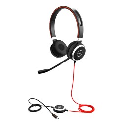 Jabra Evolve 40 MSUC DUO Dual Ear Noise Canceling USB Headphone