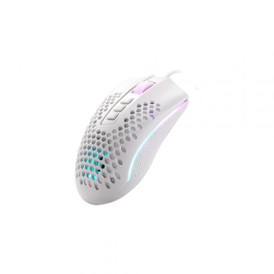 Redragon M808 Storm White Lightweight RGB Honeycomb Gaming Mouse