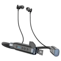 Hoco ES62 Dual Play Mode Neckband Bluetooth Earphone (Black/Gray)