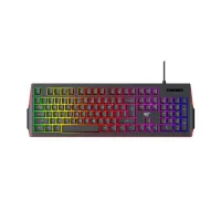 Havit KB866L Multi-Function Backlit USB Black Keyboard with Bangla