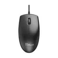 PC Power PCM-316 Wired Black Mouse