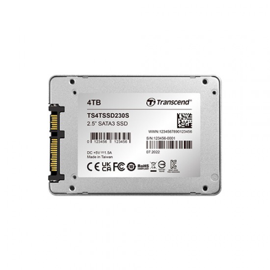 Transcend 230S 4TB 2.5 Inch SATA III SSD