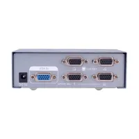 Dtech DT-7254 1 to 4 Port Female to Female Grey VGA Splitter