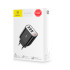 Baseus Mirror Lake Intelligent Digital Display 3USB Travel Charger 3.4A Black and White