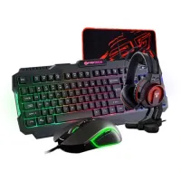 Fantech P51 5 In 1 Gaming Combo - Hitam